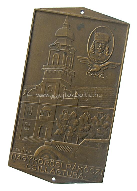 KAMC Nagykrsi Rkczi Csillagtra 1935 htrcs plakett